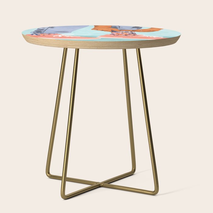 Pull Up Those Pretty Socks! | Optimism Hustle Positivity | Good Vibes Luck Pop Art Side Table
