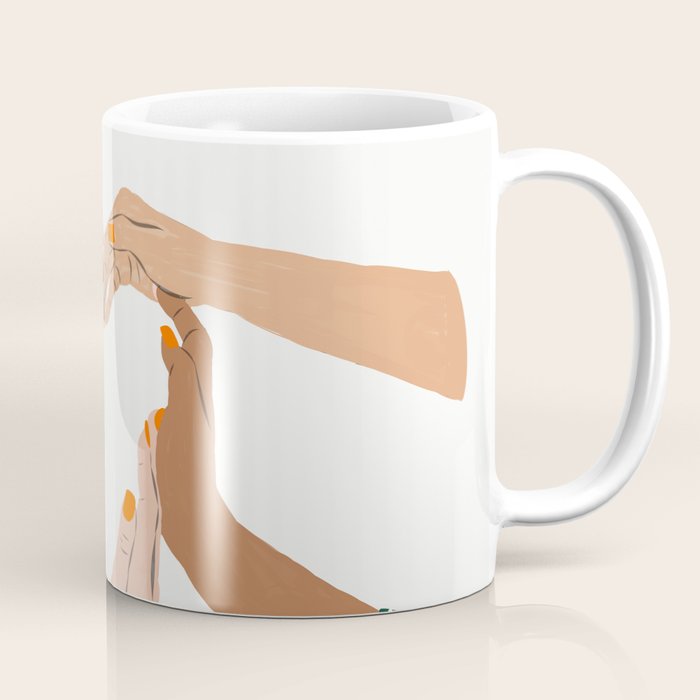 Indiscrimination | Anti-Racism Painting | Unity Illustration | Women Empowerment Growth Mindset Coffee Mug