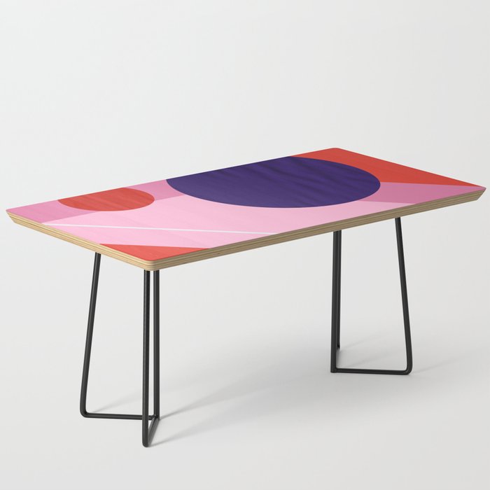 Abstract Geometry With Circles Coffee Table