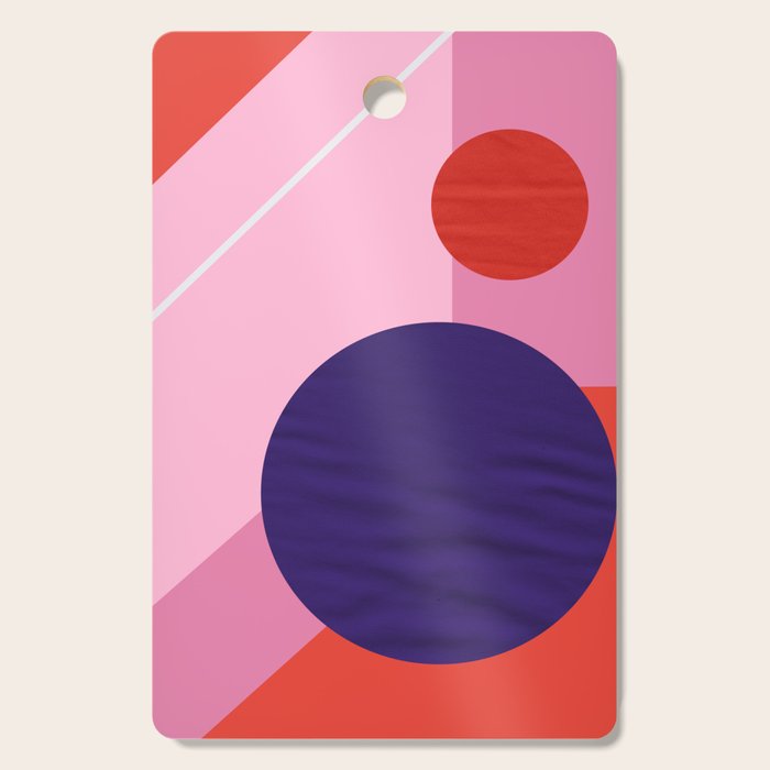 Abstract Geometry With Circles Cutting Board