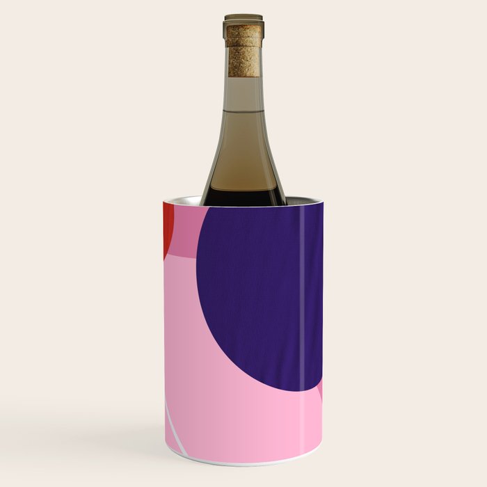 Abstract Geometry With Circles Wine Chiller