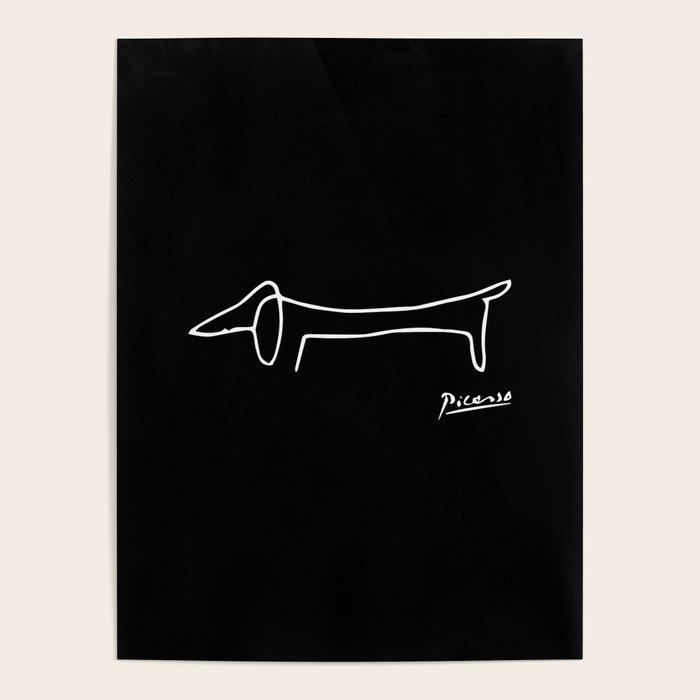 Pablo Picasso Dog (Lump) Artwork Shirt, Sketch Reproduction Poster