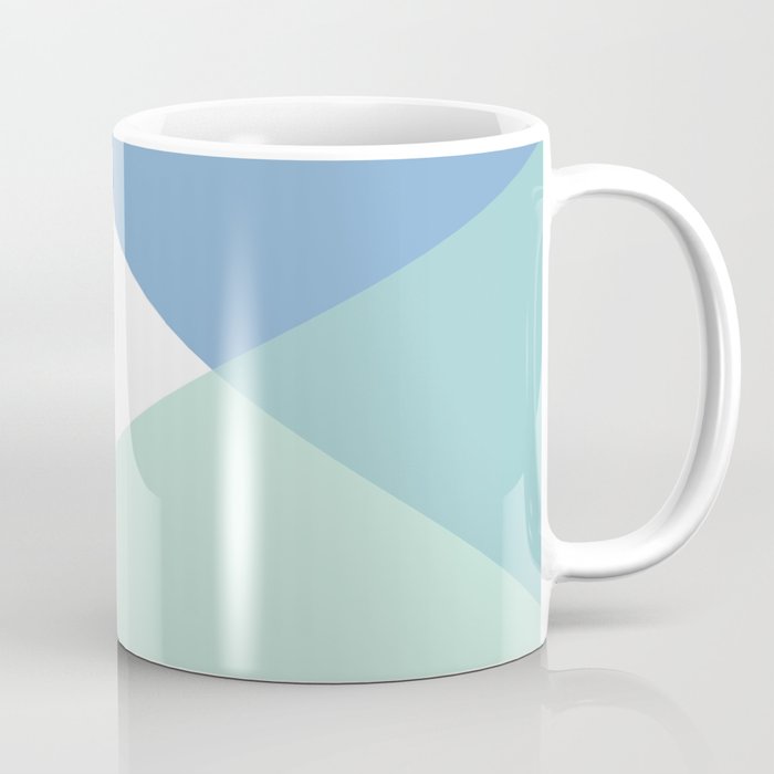 Geometrics - Seafoam & Blue Concrete Coffee Mug