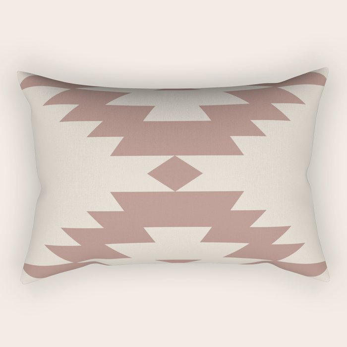 Southwestern Minimalism - Neutral Rose Beige Rectangular Pillow