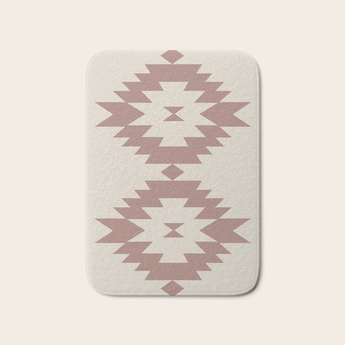 Southwestern Minimalism - Neutral Rose Beige Bath Mat