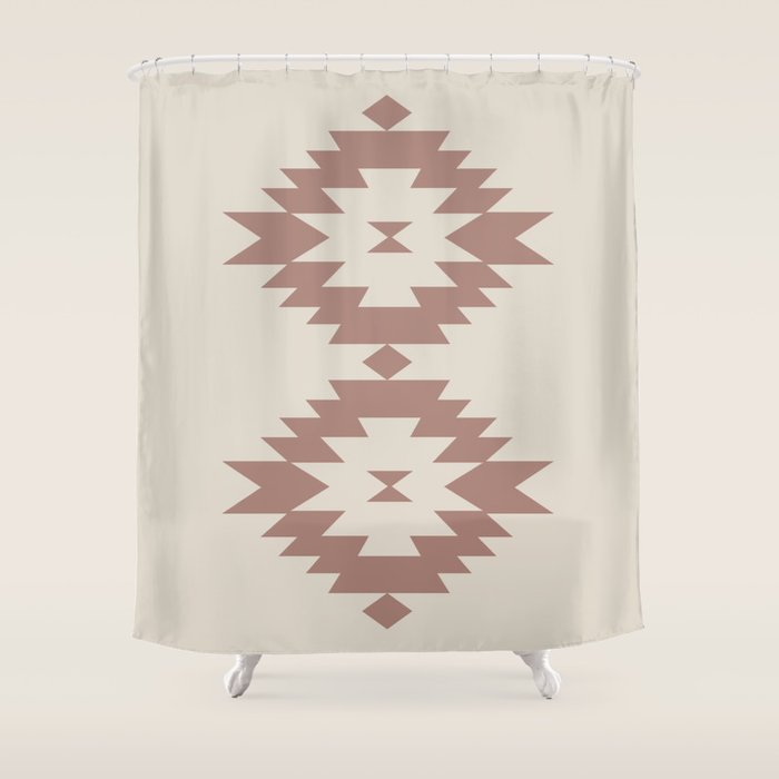Southwestern Minimalism - Neutral Rose Beige Shower Curtain