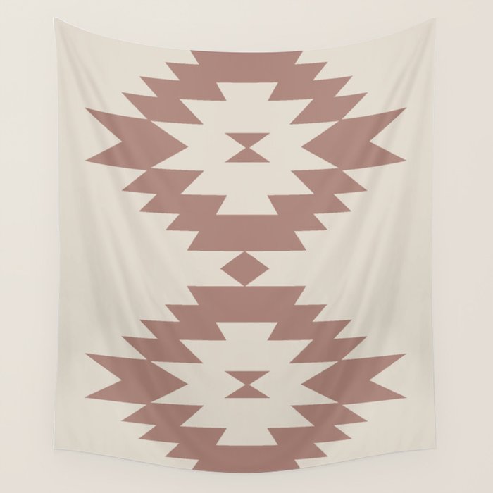 Southwestern Minimalism - Neutral Rose Beige Wall Tapestry