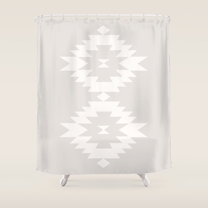Southwestern Minimalism - Neutral Off White Shower Curtain