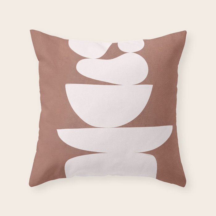 Abstract Balancing Shapes Ii Throw Pillow