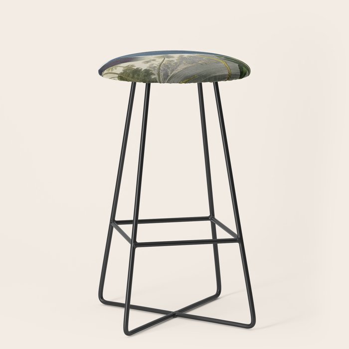 John James Audubon Louisiana Heron Painting Stool