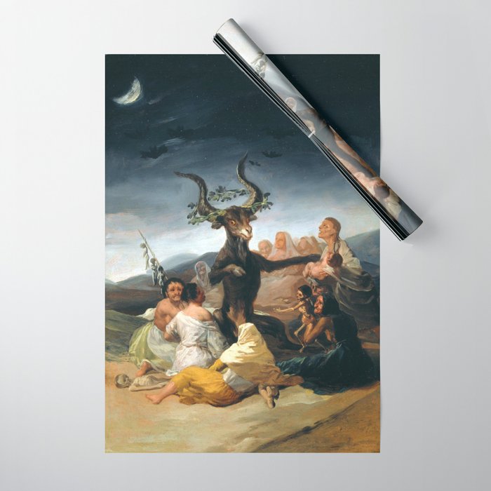 The Sabbath Of Witches Goya Painting Wrapping Paper
