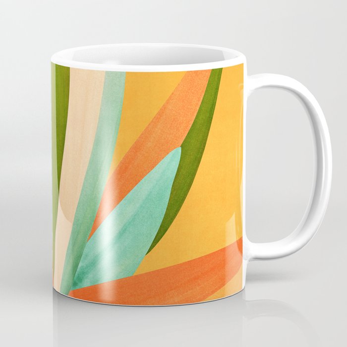 Summer Cactus Botanical Painting Coffee Mug