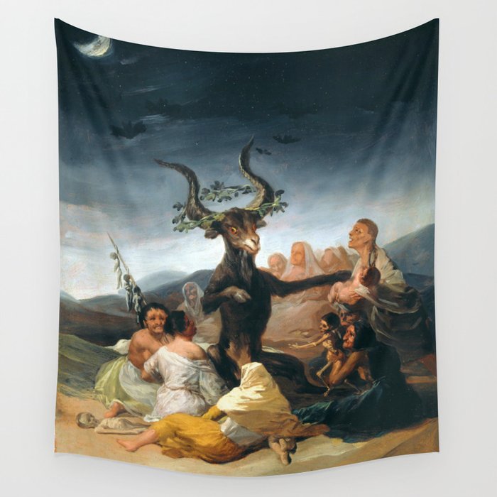 The Sabbath Of Witches Goya Painting Wall Tapestry