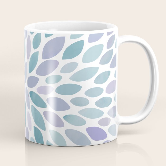 Festive, Flower Bloom, Purple And Teal, Floral Prints Coffee Mug