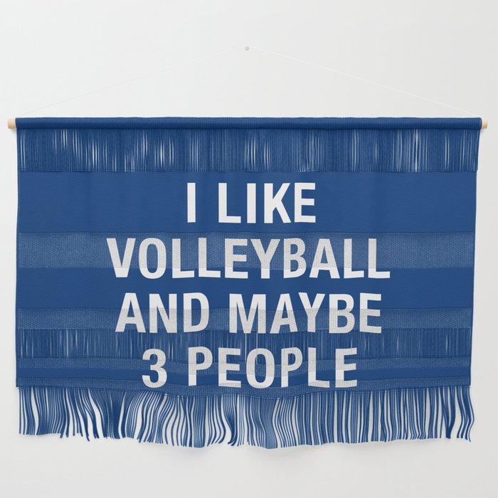 I Like Volleyball And Maybe 3 People Wall Hanging