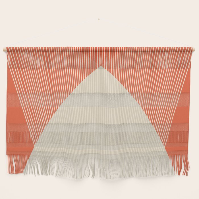 Cecilia Shapes Iii - Bright Red Wall Hanging