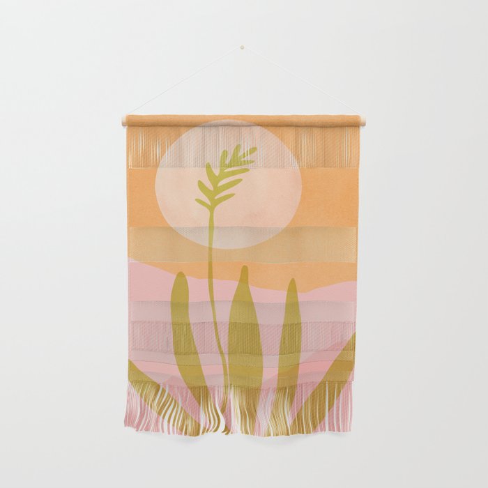 Desert Moon Colorful Landscape Wall Hanging