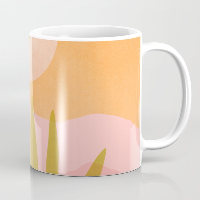 Desert Moon Colorful Landscape Coffee Mug