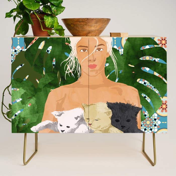 Morocco Vacay #Illustration #Painting Credenza