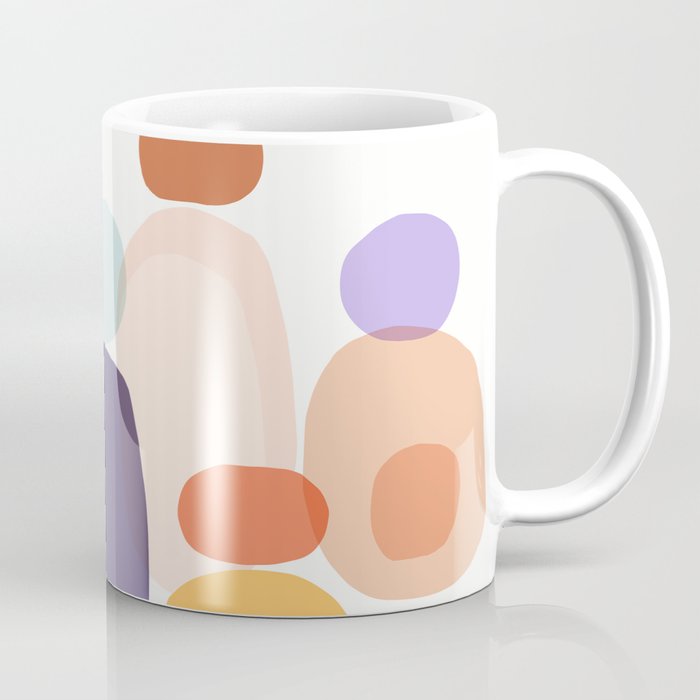 Family Portrait Contemporary Abstract Shapes Coffee Mug