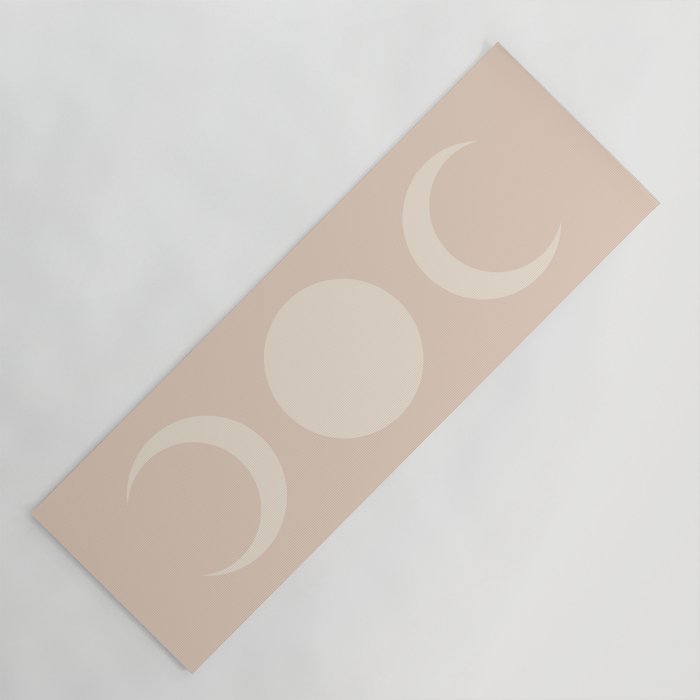 Moon Shapes Minimalism - Ethereal Light Yoga Mat