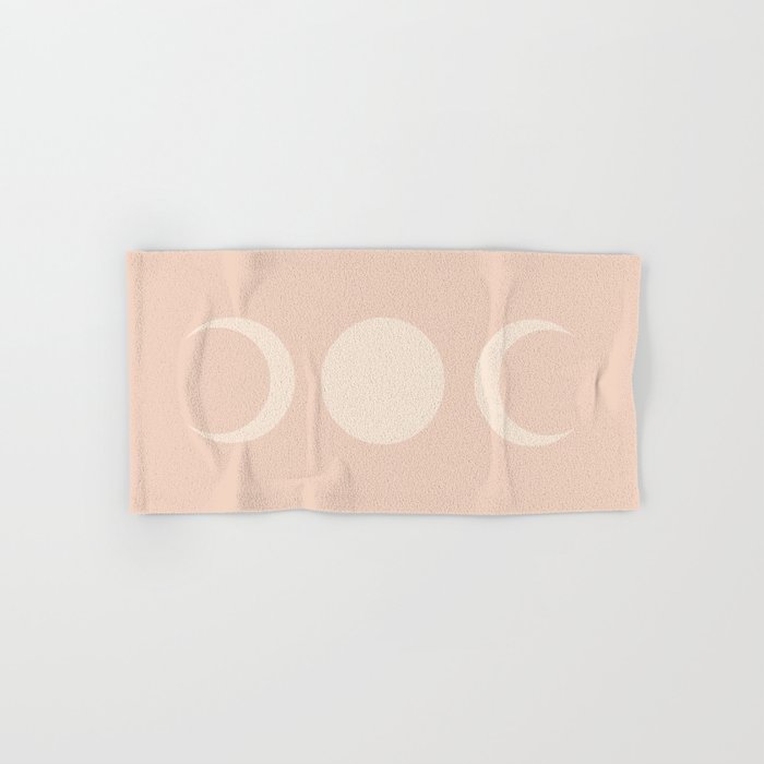 Moon Shapes Minimalism - Ethereal Light Bath Towel