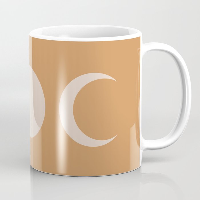 Moon Shapes Minimalism - Desert Sand Coffee Mug
