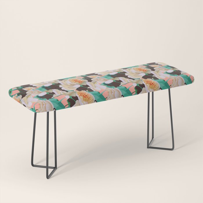 Tropical & White Blossom #Painting #Tropical #Botanical Bench
