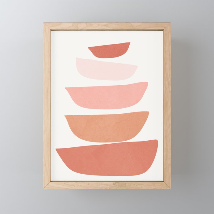 Abstract Minimal Shapes Iv Mini Art Print