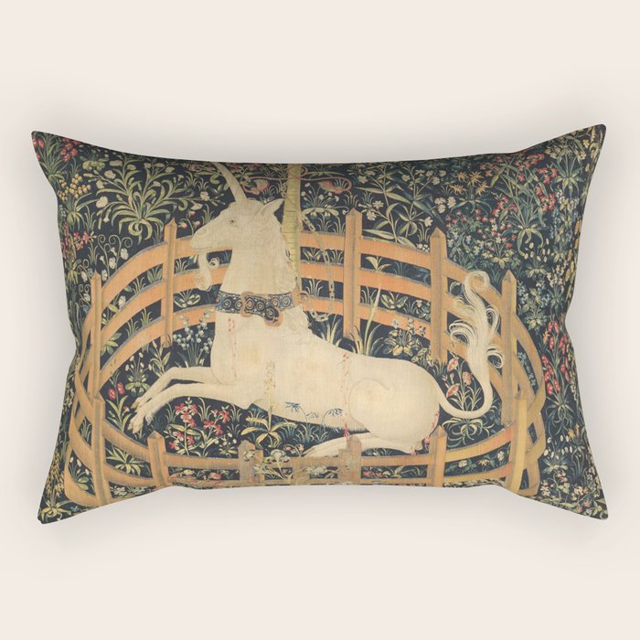 The Unicorn In Captivity Rectangular Pillow