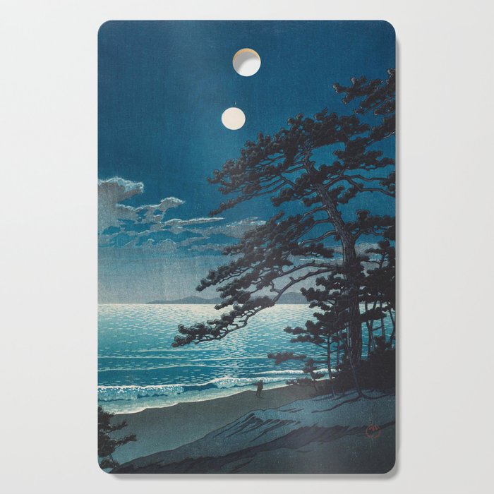 Spring Moon At Ninomiya Beach By Kawase Hasui Cutting Board