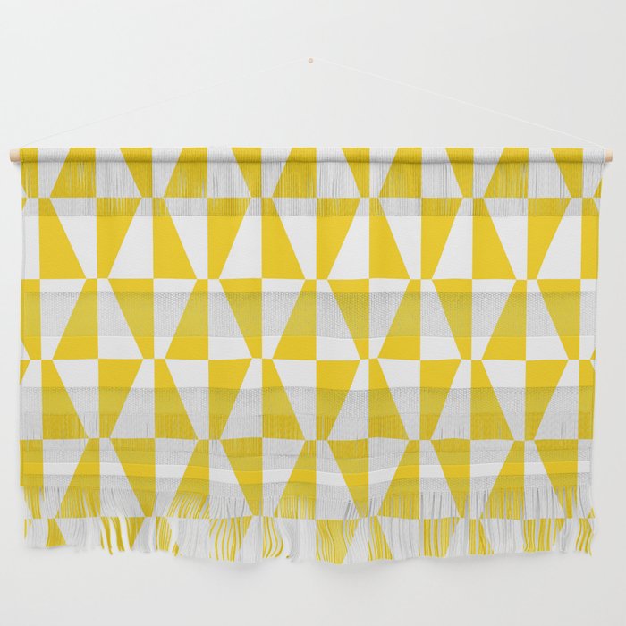 Mid Century Modern Geometric 312 Yellow Wall Hanging