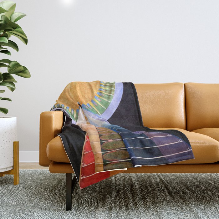 Hilma Af Klint "Altarpiece No. 1" Throw Blanket