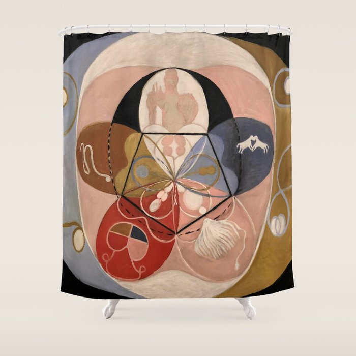 Hilma Af Klint "Evolution, No. 14, Group Vi" Shower Curtain