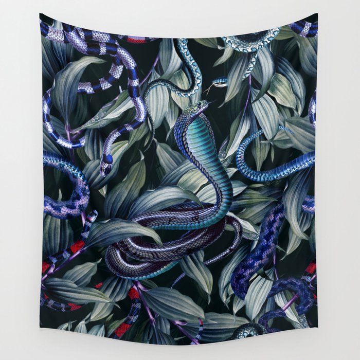 Dangers In The Forest Viii Wall Tapestry