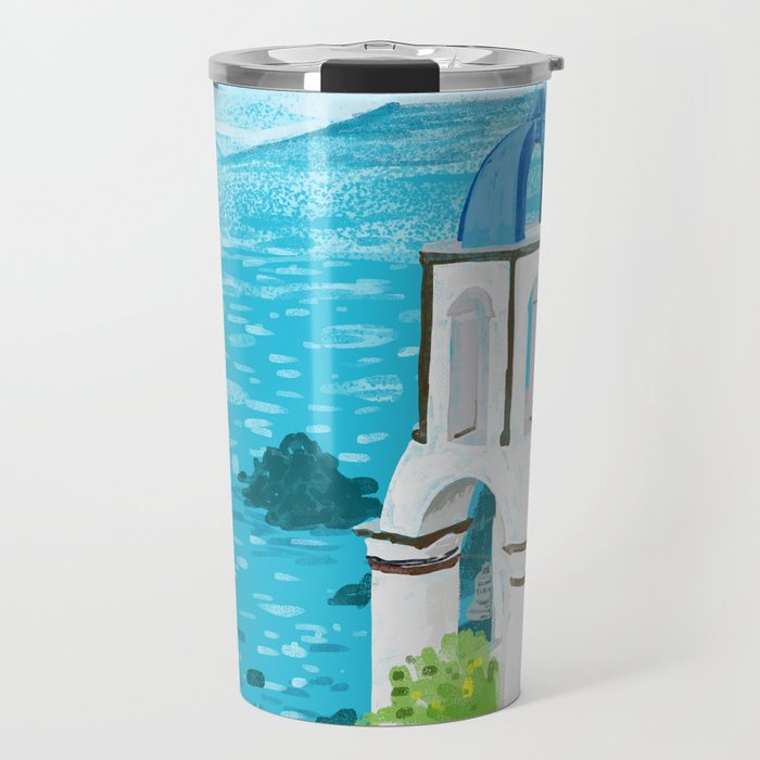 Greek Landscape #Painting #Travel #Greece Travel Mug