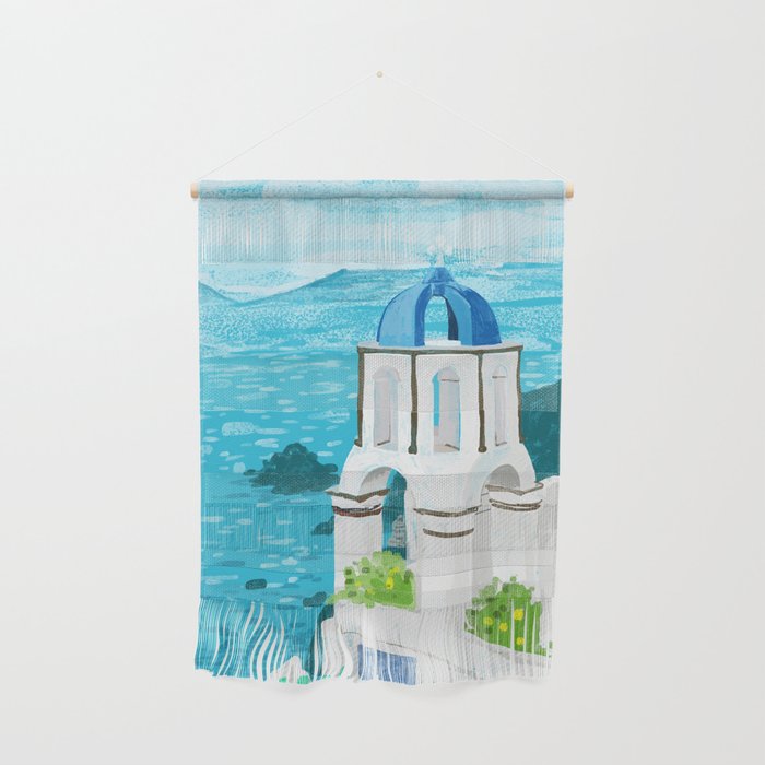 Greek Landscape #Painting #Travel #Greece Wall Hanging