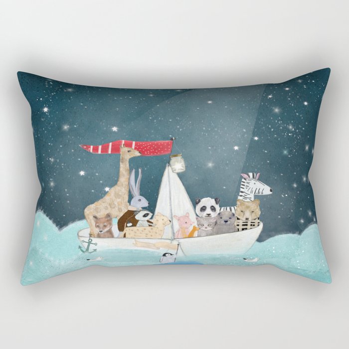 Little Nautical Explorers Rectangular Pillow