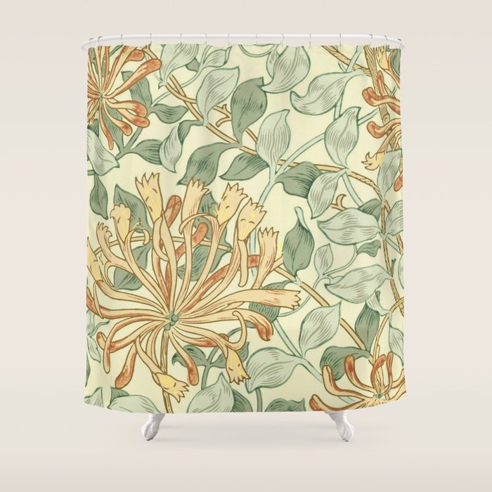 William Morris "Honeysuckle" 3. Shower Curtain
