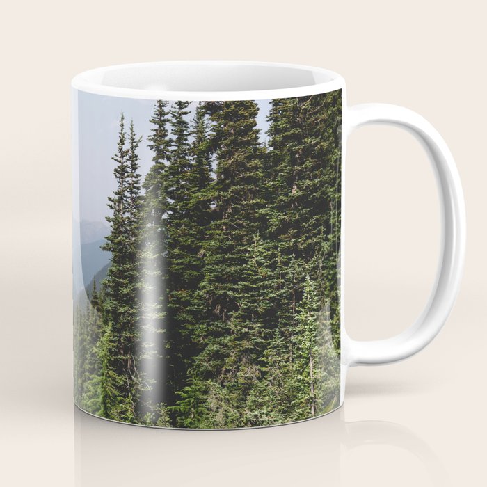 Mount Rainier Summer Adventure Vii - Pacific Northwest Mountain Landscape Coffee Mug