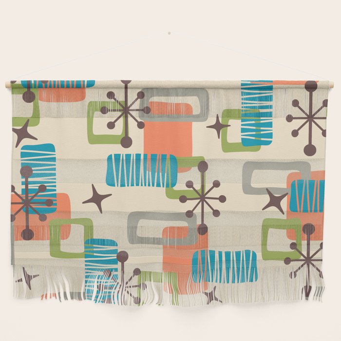 Mid Century Modern Atomic Decoration 243 Kitsch Wall Hanging