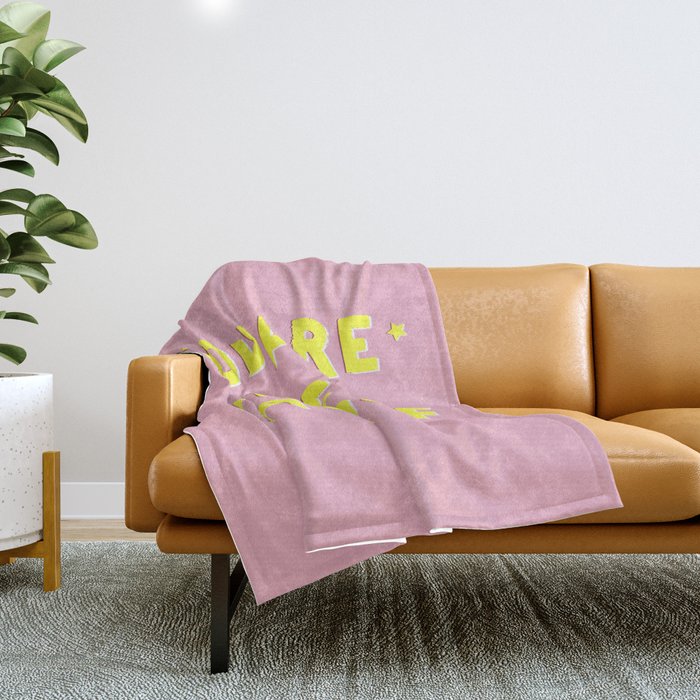 You Are Made Of Magic - Typography Throw Blanket