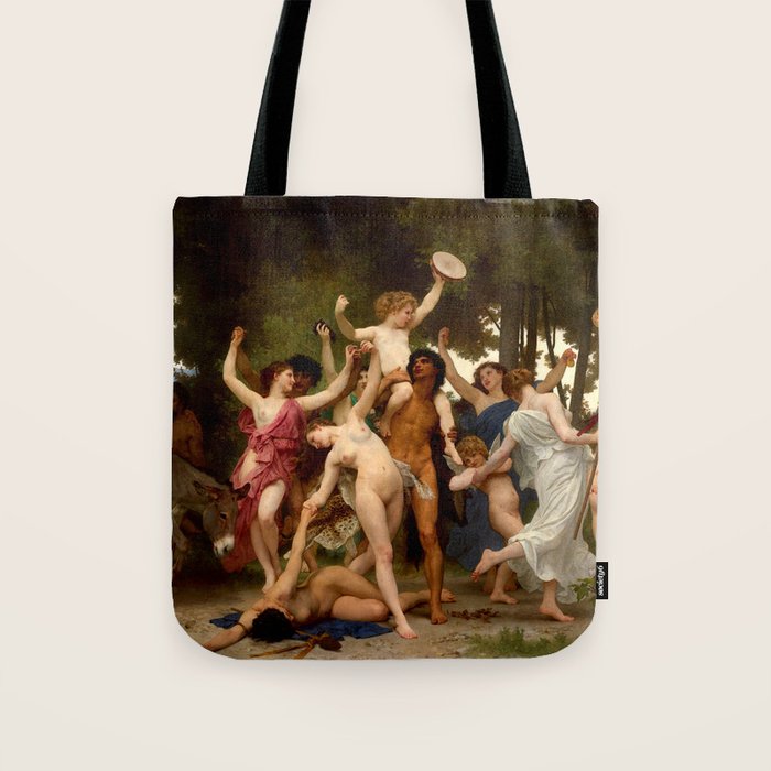 William-Adolphe Bouguereau "The Youth Of Bacchus" Tote Bag