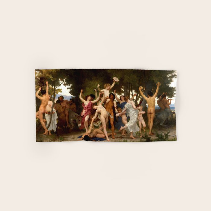William-Adolphe Bouguereau "The Youth Of Bacchus" Bath Towel