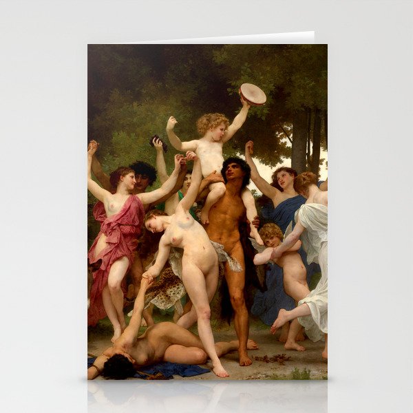William-Adolphe Bouguereau "The Youth Of Bacchus" Stationery Card