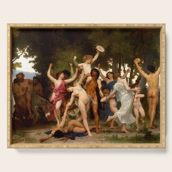 William-Adolphe Bouguereau "The Youth Of Bacchus" Serving Tray