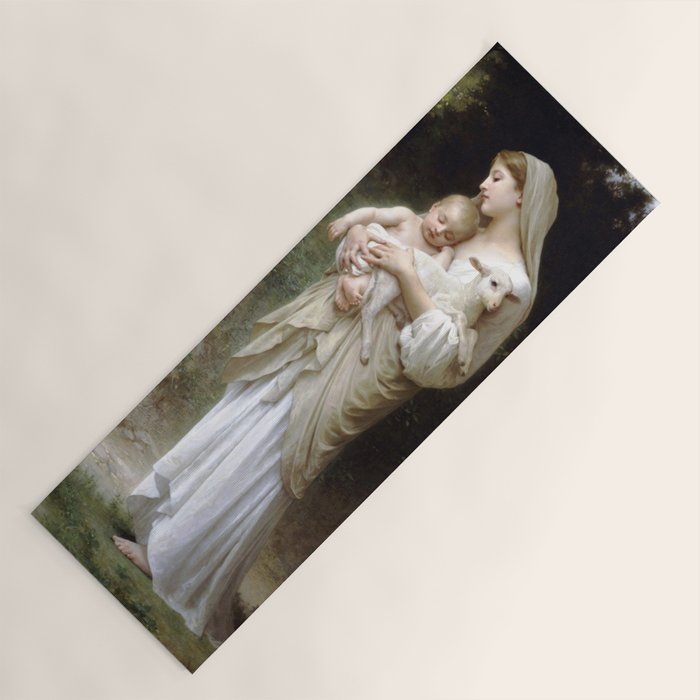 William-Adolphe Bouguereau "L'Innocence (Innocence)"(1893) Yoga Mat