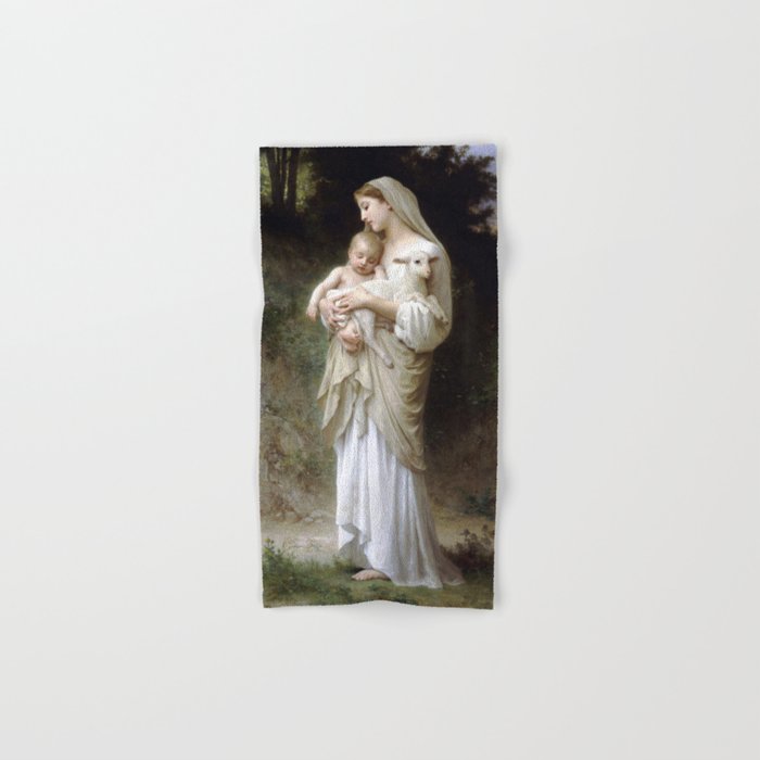 William-Adolphe Bouguereau "L'Innocence (Innocence)"(1893) Bath Towel