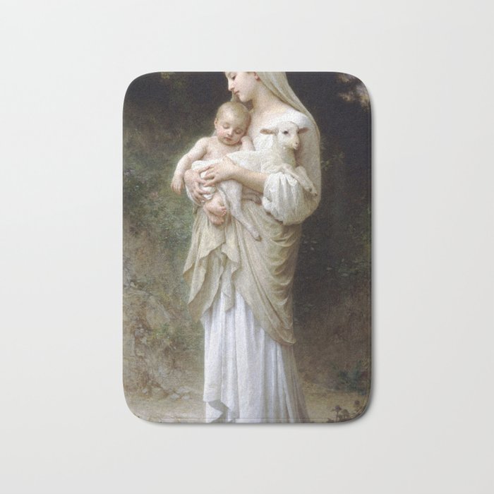 William-Adolphe Bouguereau "L'Innocence (Innocence)"(1893) Bath Mat