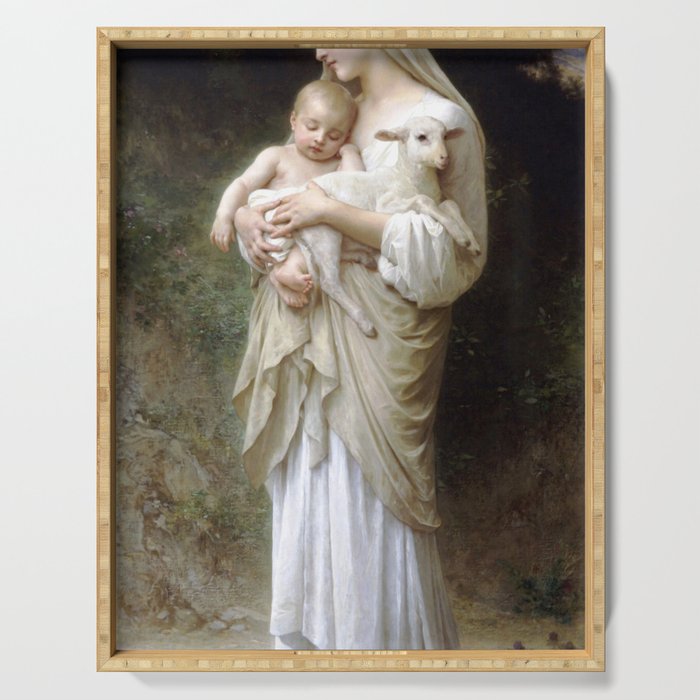 William-Adolphe Bouguereau "L'Innocence (Innocence)"(1893) Serving Tray